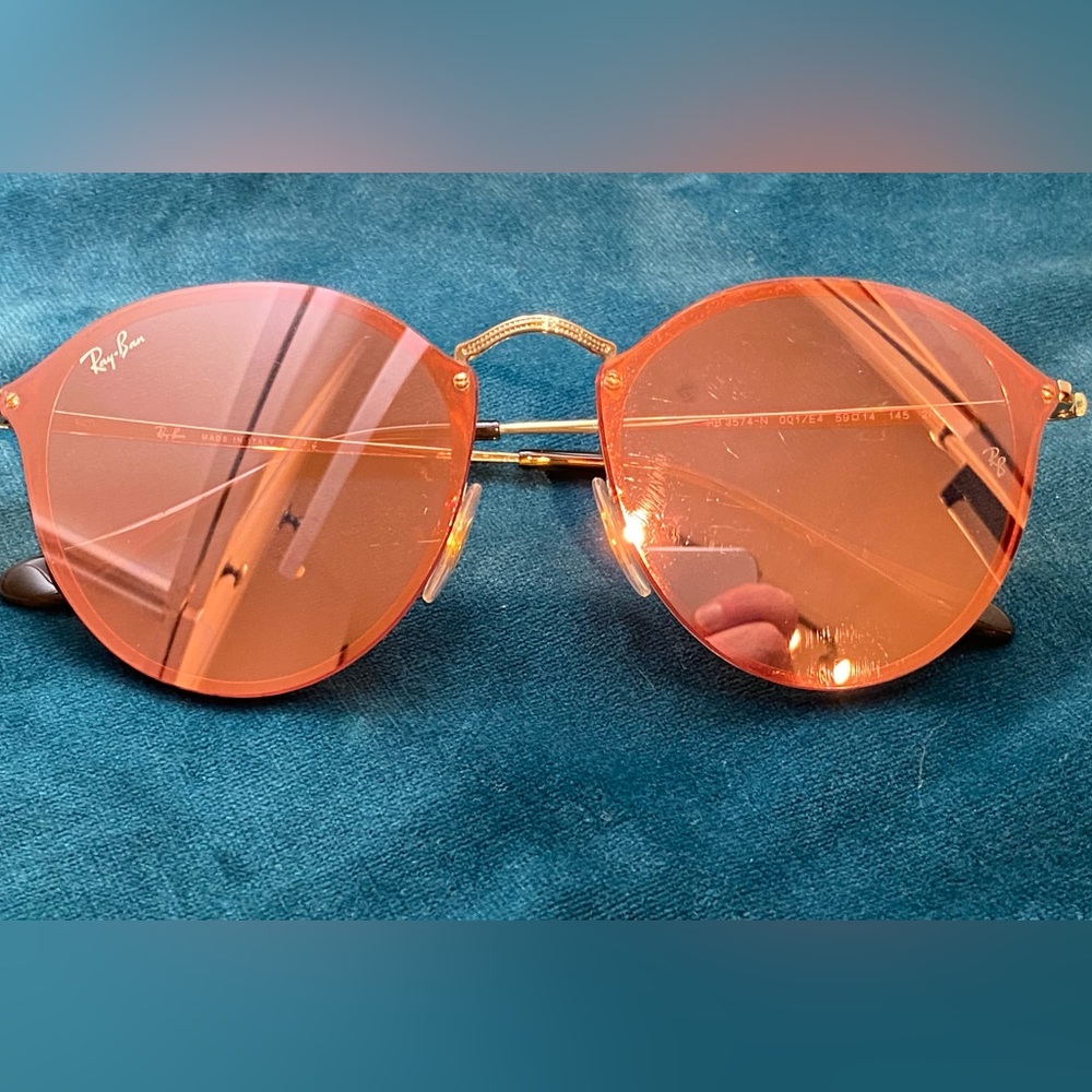 Ray-Ban Pink Mirrored Retro Sunglasses